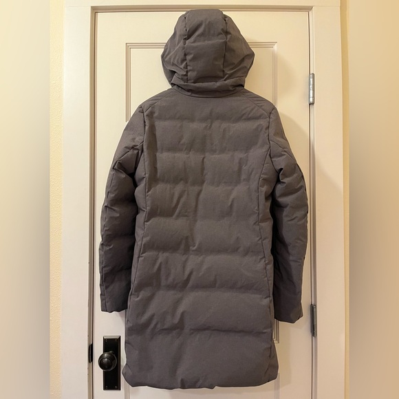 Uniqlo | Womens Long Zip Hooded Lightweight Puffer Jacket Gray Size M - Picture 3 of 4